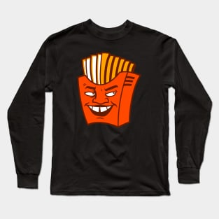 Sketchy Face Fries Long Sleeve T-Shirt